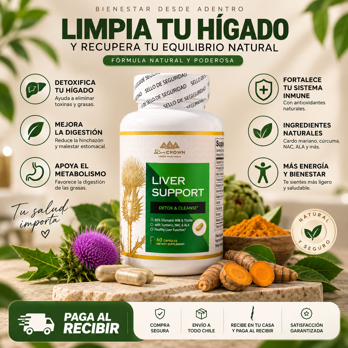 🌿 Liver Support Premium | Fórmula Avanzada para el Bienestar Hepático