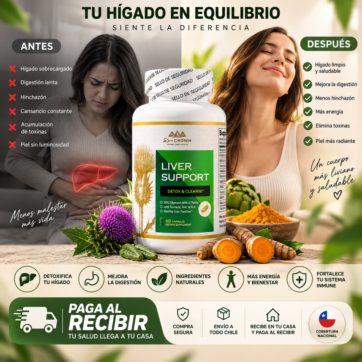 🌿 Liver Support Premium | Fórmula Avanzada para el Bienestar Hepático