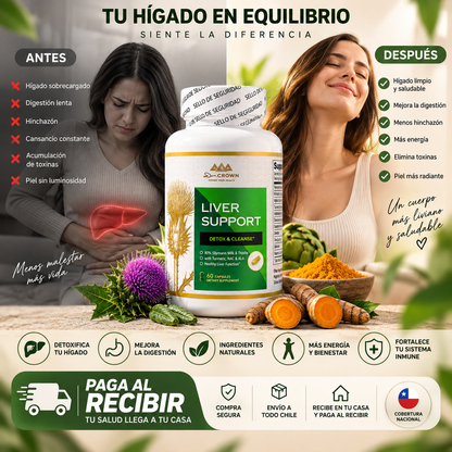 🌿 Liver Support Premium | Fórmula Avanzada para el Bienestar Hepático